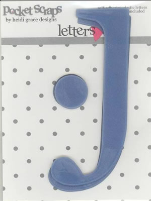 Heidi Grace - Daydreamer - Plastic Alpha Stickers j - 2/pk  (sold in 3's)
